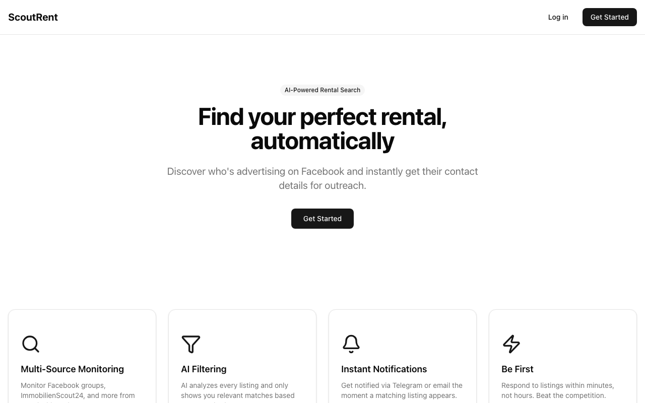 ScoutRent Screenshot